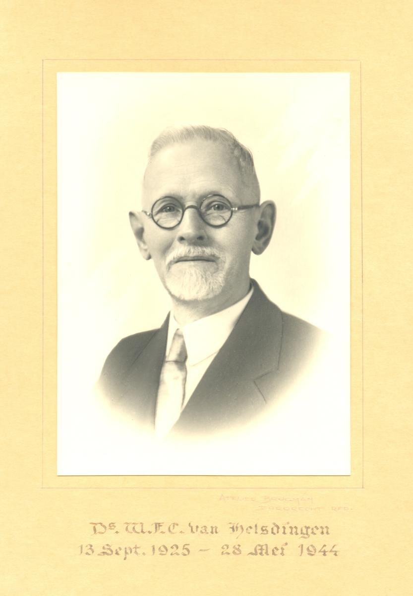 Ds. W.F.C. van Helsdingen 13 Sep. 1925-28 Mei 1944