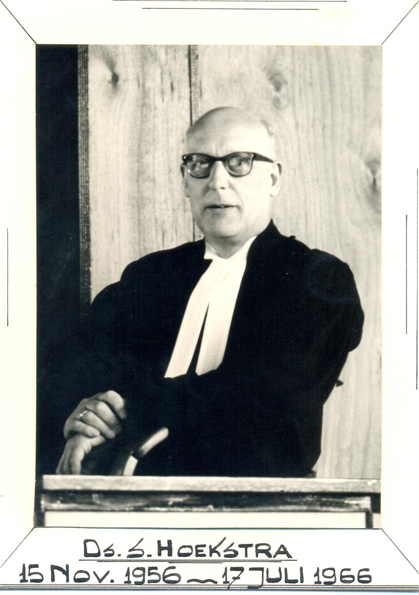 Ds. S Hoekstra 15 Nov. 1956-17 Juli 1966