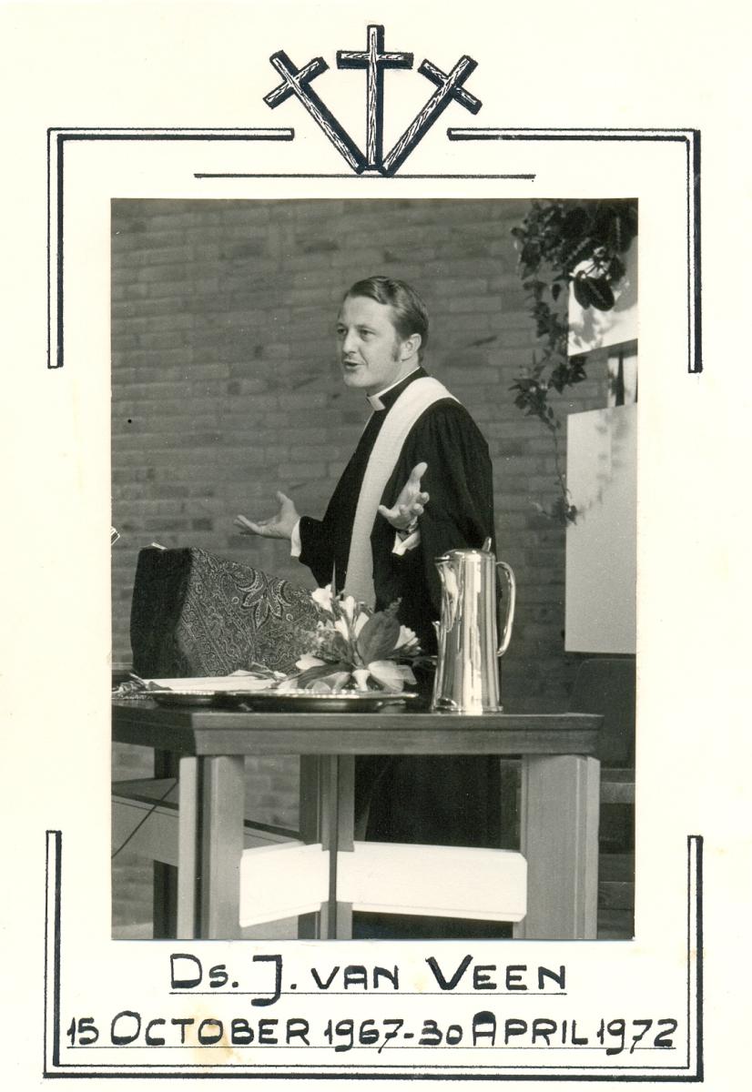 Ds. J van Veen 15 Okt. 1967-30 April 1972