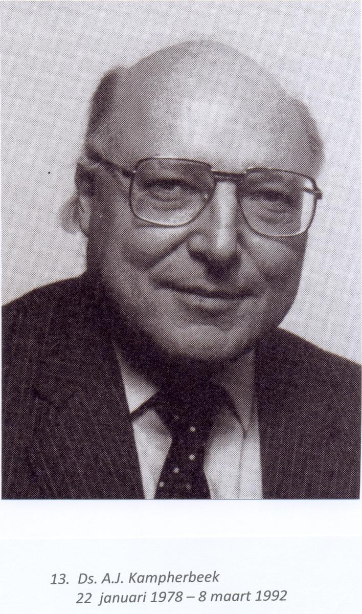Ds. A.J. Kampherbeek 22 Jan. 1978-8 Maart 1992